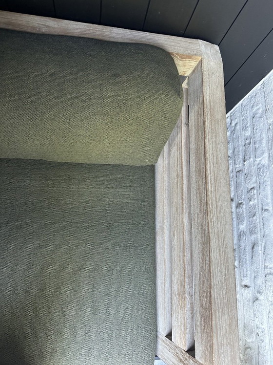 Divano in teak Mia Gommaire – Divani, Textile, Wood (photo 4 of 5)