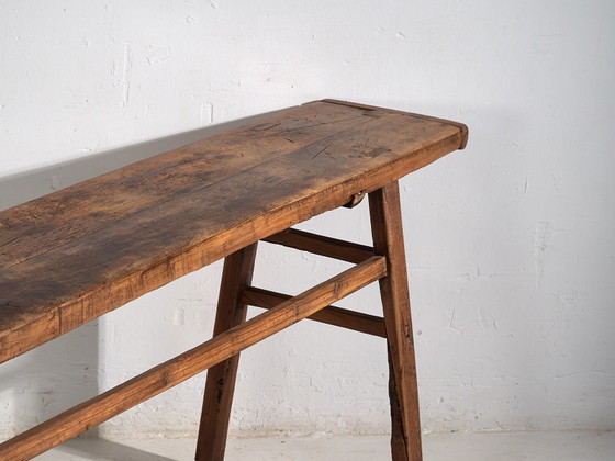 Consolle alta antica (c.1900) #42, Console, Legno, Marrone, Rustic (foto 30 di 36)