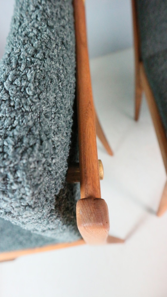 Image 1 of Satz von vier Esszimmerstühlen von ISA Bergamo, 1960er Jahre.