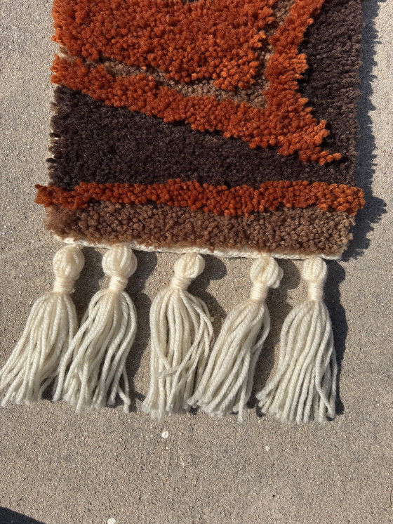 Image 1 of Boho wollen wandtapijt uit de jaren 70