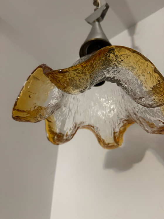 Image 1 of Murano glass flower chandelier, 1970s