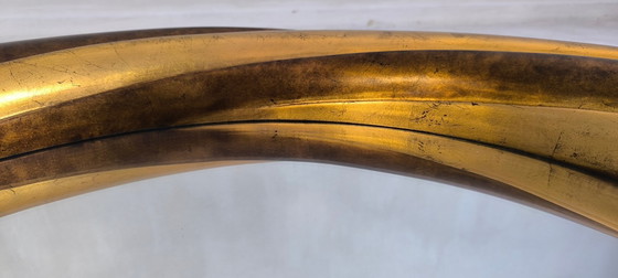 Image 1 of 💎✨ Grote ronde Victoriaanse Engelse spiegel – Verguld hout & facetgeslepen glas – Verzamelobject ✨💎