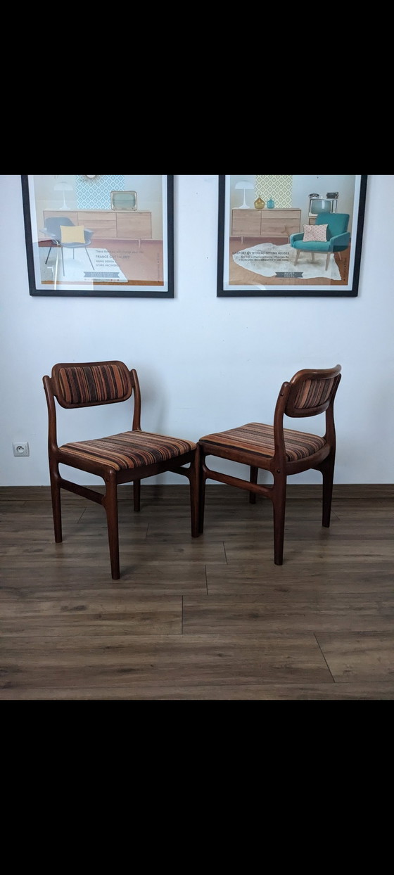 Image 1 of 6 chaises vintage design scandinave 