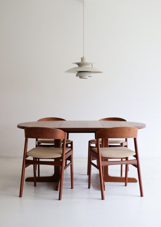Set di 4 sedie da pranzo vintage, DUX Sweden – Legno, Tessile (photo 9 of 10)