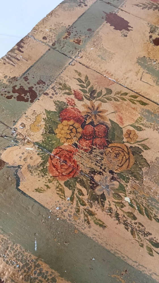 Image 1 of Antique Swedish painted dining table