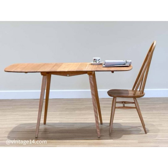 Image 1 of Table pliante Ercol et quatre chaises Quaker par Lucian Ercolani, années 1960