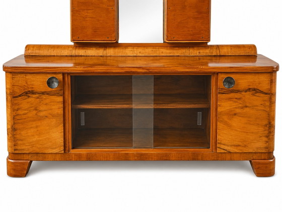 Image 1 of Authentieke Art Déco spiegelkast / kaptafel ca. 1930-1940