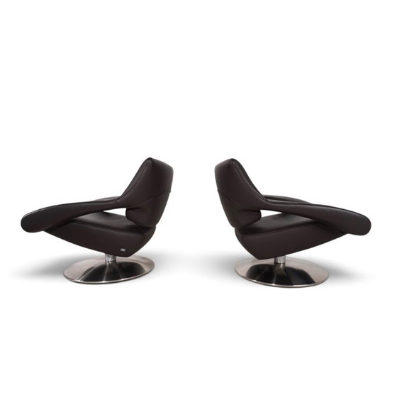 De Sede DS-255 Sillón Lounge Avantgarde en Cuero Marrón Oscuro, 2000 – Sillones, Leather (photo 4 of 20)