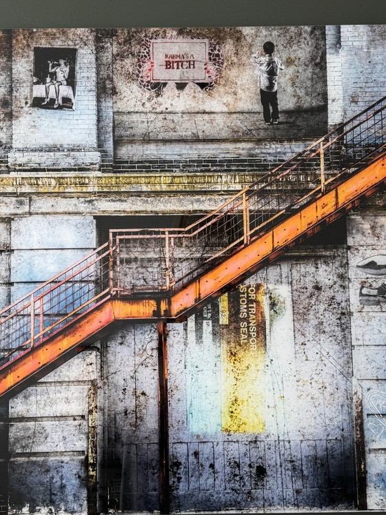 Image 1 of Alain Delvoye The Wall 120x80 plexiglás edición limitada