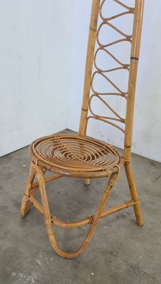 Image 1 of Mid Century Rattanstuhl