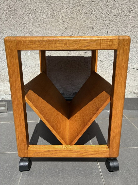 Aksel Kjersgaard for Odder side table with magazine shelf, 1960s, Wood, Brown, Scandinavian (photo 4 of 7)
