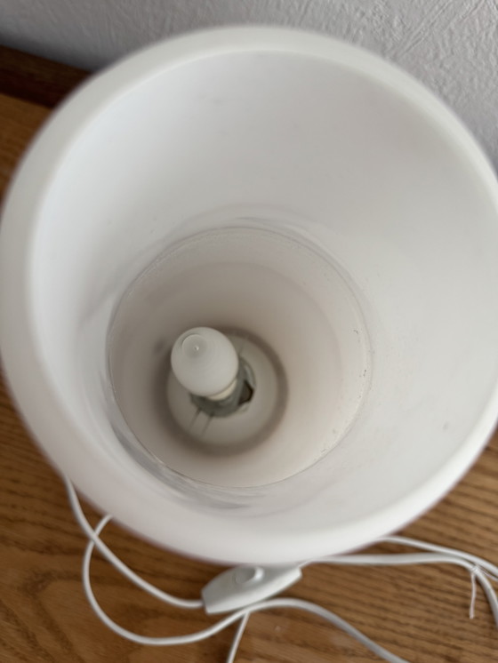 Image 1 of Lampe de table vintage Mylonit IKEA blanche