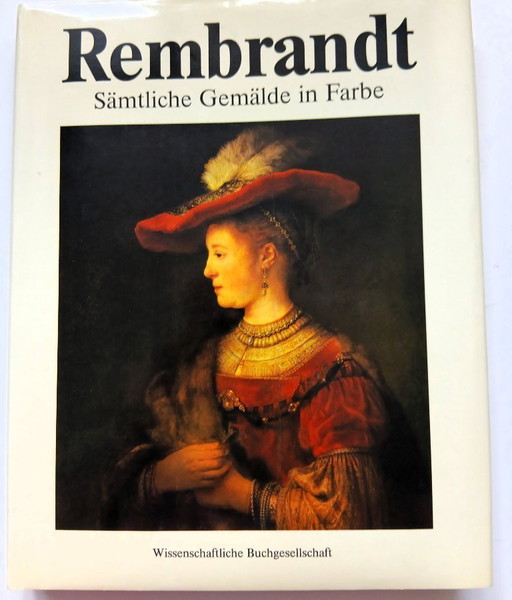 (W038) Libro con copertina rigida "Rembrandt: Same Gemälde In Farbe" – koffietafelboeken, Paper