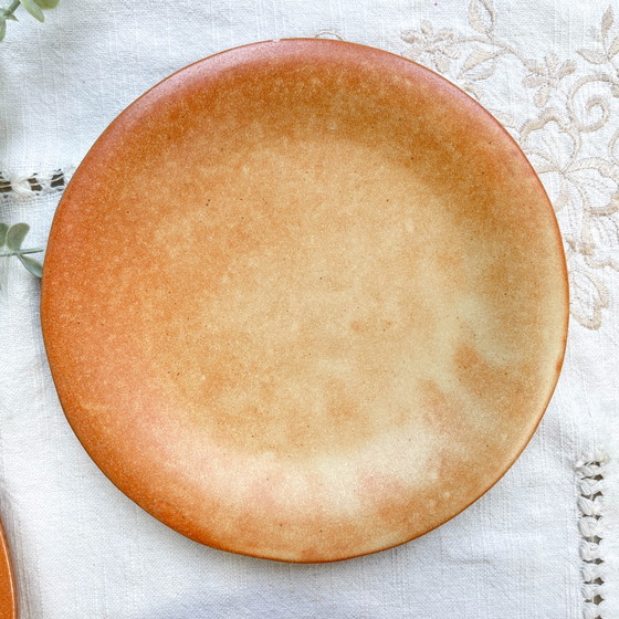 3 Petites Assiettes Vintage en Grès Vallauris – Vaisselle, Mid Century Modern (photo 7 of 9)