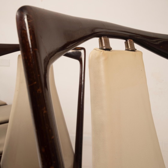 Osvaldo Borsani Sedie da Pranzo Italiane Mid Century in Mogano Tinto per ABV 1950 – Wood, Mid Century Modern (photo 17 of 20)