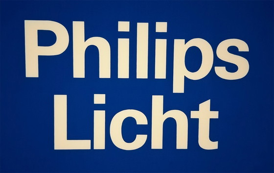 Image 1 of Plafonnier vintage unique / enseigne lumineuse Philips des années 1970