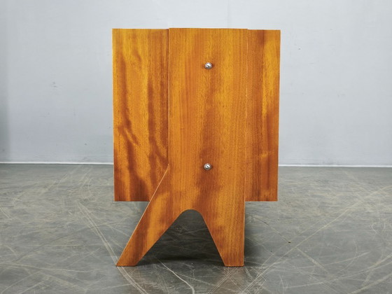 Image 1 of 1960s Czechoslovak Maple Sideboard with Drawers and Cabinet