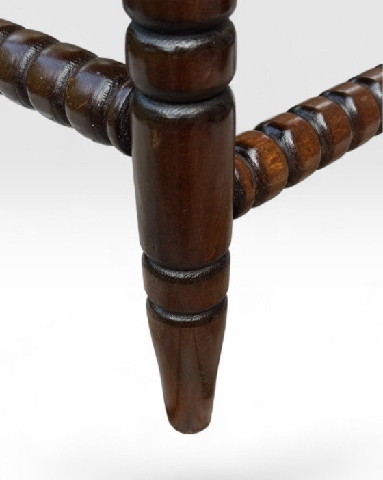 Bobbin Hoekstoel | Biezen Zitting | Jaren '20-'30 – Krukjes, Wood (photo 15 of 15)