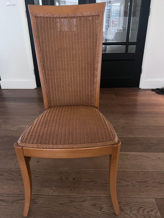 Lloyd Loom Dining chairs original 6 pieces – Wood (photo 5 of 5)