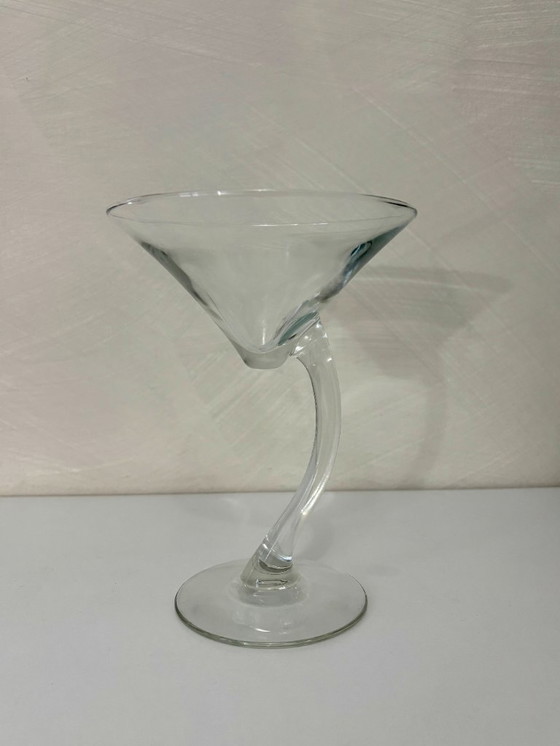 Image 1 of 6 verres vintages Libbey série Bravura, pied incurvé