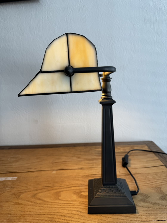 Image 1 of Lumilamp Tiffany Banker's Lamp