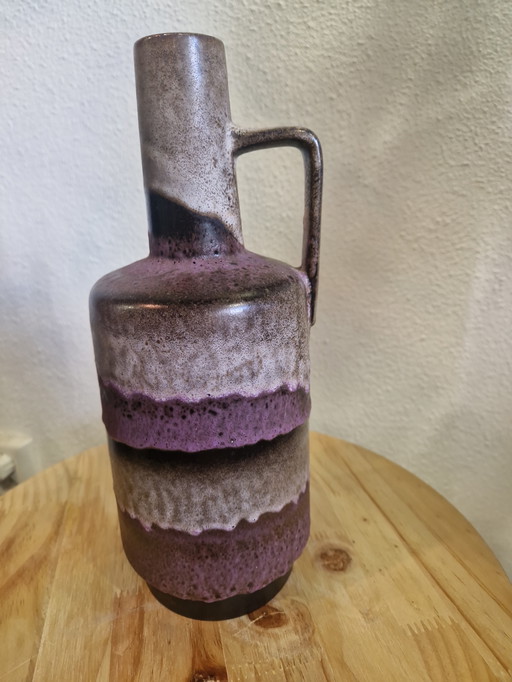 Purple gray vase by Ruscha ceramics