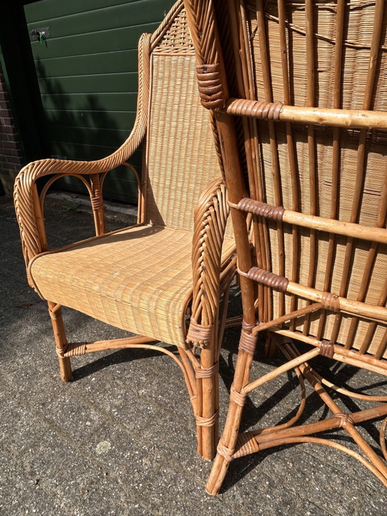 Image 1 of Vintage rotan fauteuils 
