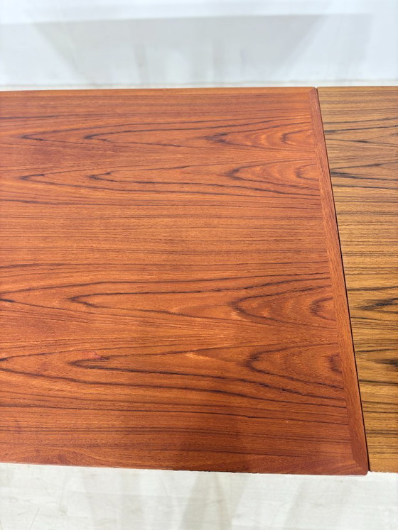 Image 1 of Deense teakhouten eettafel / Teakhouten eettafel uit de jaren 60 / Eettafel in mid-century stijl / Vintage teakhouten eettafel