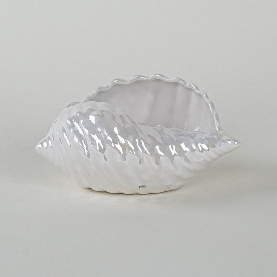 Image 1 of Decorative porcelain seashell, Italian design, 1970s, production: Italy