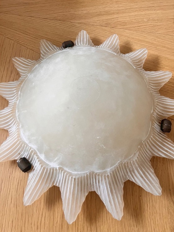 Image 1 of Italian design vintage art deco lamp sun glass