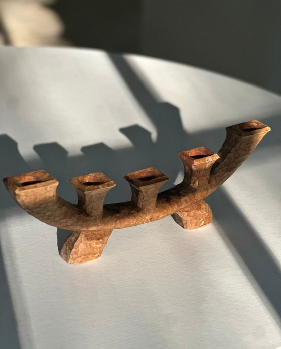 Image 1 of Anthroposophic Candlestick Wood