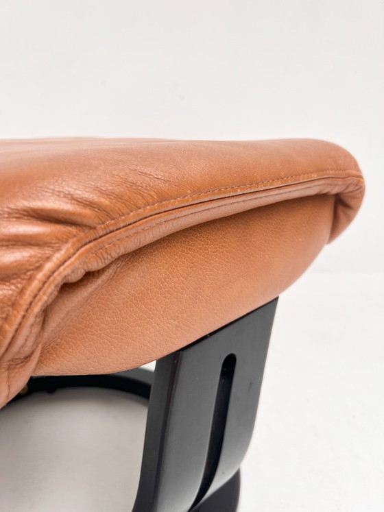 Poltrona reclinabile con pouf Hjort Knudsen, anni '90 – Poltrone relax, Leather, Wood, Vintage (photo 18 of 20)