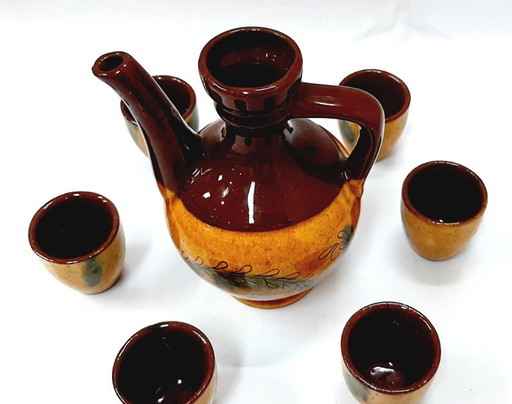 Service en céramique pour brandy, schnaps ou liqueur