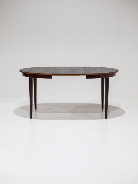 Extendable Round Dining Table Rosewood Danish 1960s – Vintage (photo 3 of 15)