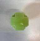 Fraai gevormde vintage antieke groene lamp plafonnière dertiger jaren