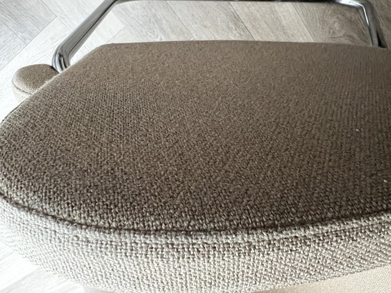 Image 1 of 6x Lensvelt meeting chair, beige fabric - model "Flag"