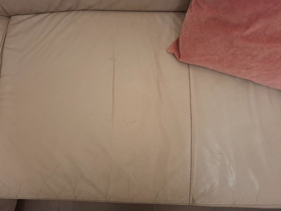 Image 1 of Ecksofa aus beigem Leder