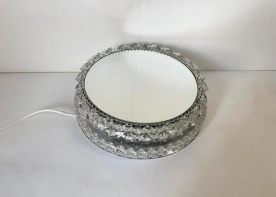 Image 1 of Lampada da parete vintage con specchio, Glashütte Limburg, metà secolo
