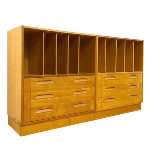 Retro kasten van Tatra, jaren 70 (set van 2)