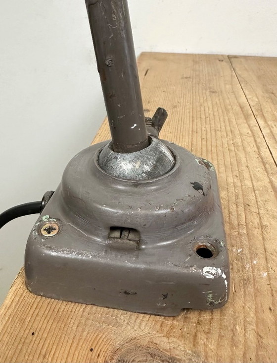 Image 1 of Brown Industrial Workshop Table Lamp, 1960s