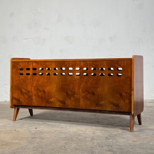 Bedlinnenopslag uit het midden van de eeuw door František Jirák voor Tatra Nábytok, jaren 60