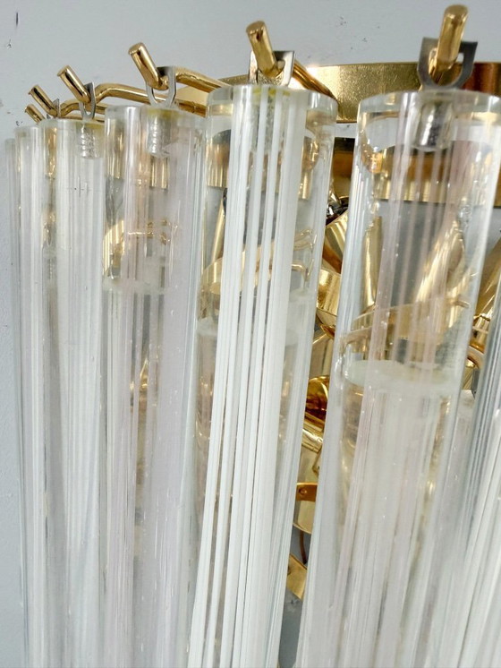 Image 1 of Lampada da parete/applique a cascata di metà secolo di Paulo Venini, vetro di Murano, Italia, anni '70