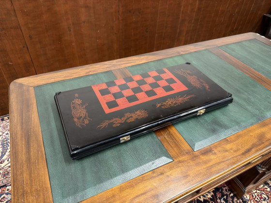Tablero de ajedrez chino antiguo Backgammon – Objetos decorativos, Madera (photo 8 of 9)