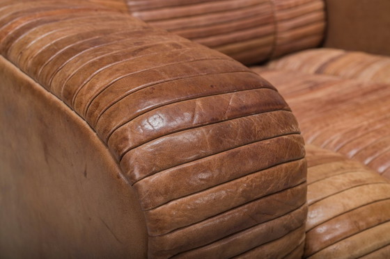 Image 1 of  Set van 2 fauteuils in patchworkleer van Ernst Lüthy voor De Sede