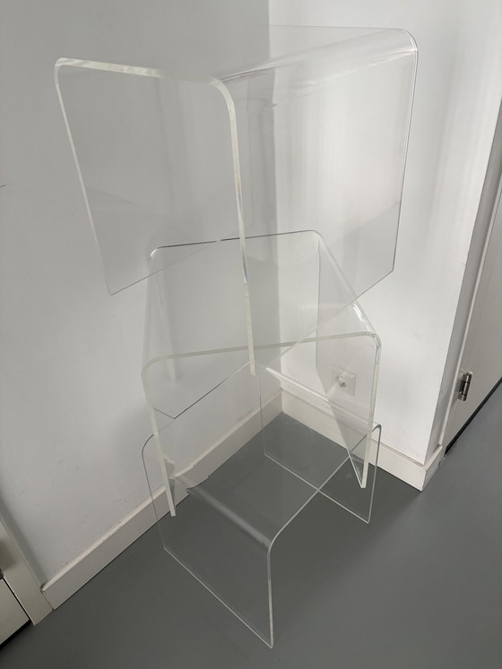 Image 1 of Vintage plexiglas nesting tables