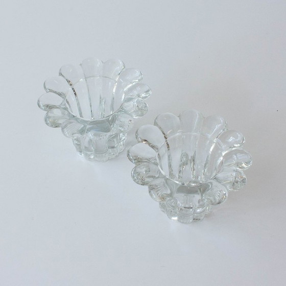 Candelabros de cristal estilo Reims de los años 80 – Portavelas, Glass (photo 9 of 10)