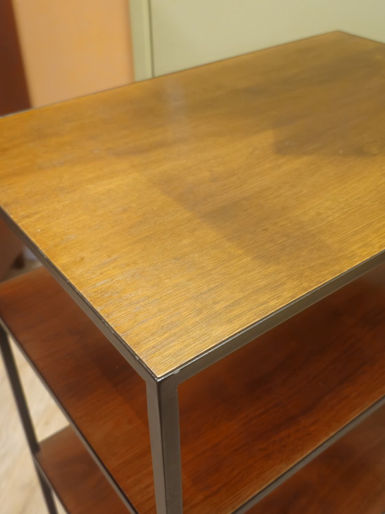 Image 1 of Vintage Sidetable Stellingkast Opbergkast Platenspeler Audiomeubel Kast Boekenkast 