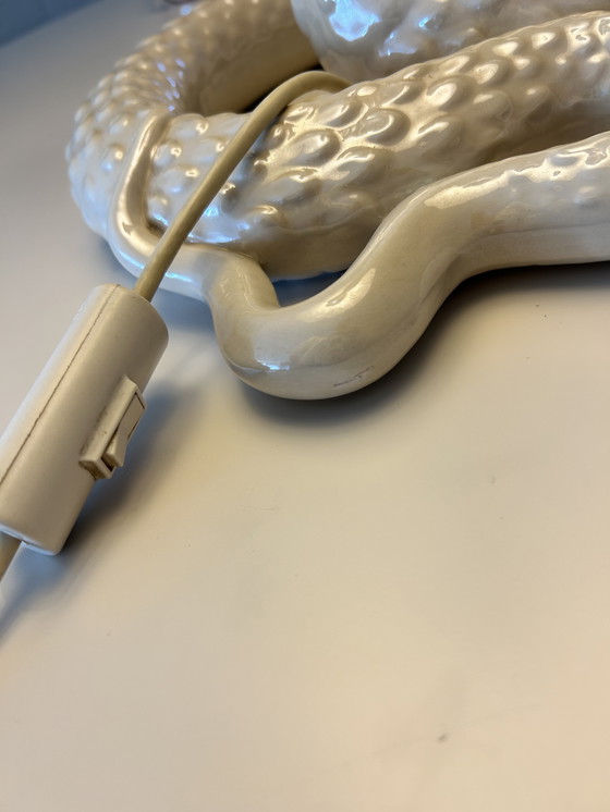 Image 1 of Tomasso Barbi Pearl Cobra Table Lamp