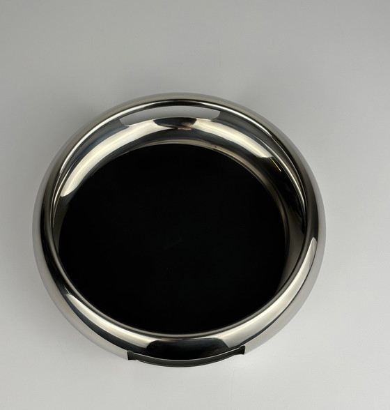 Image 1 of Sphera Sambonet bol / plateau design en acier inoxydable chromé