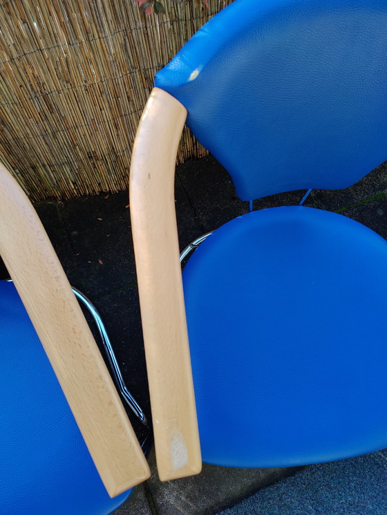 Image 1 of Design vintage classique | Pièce de collection des années 90 | Bois véritable et chrome